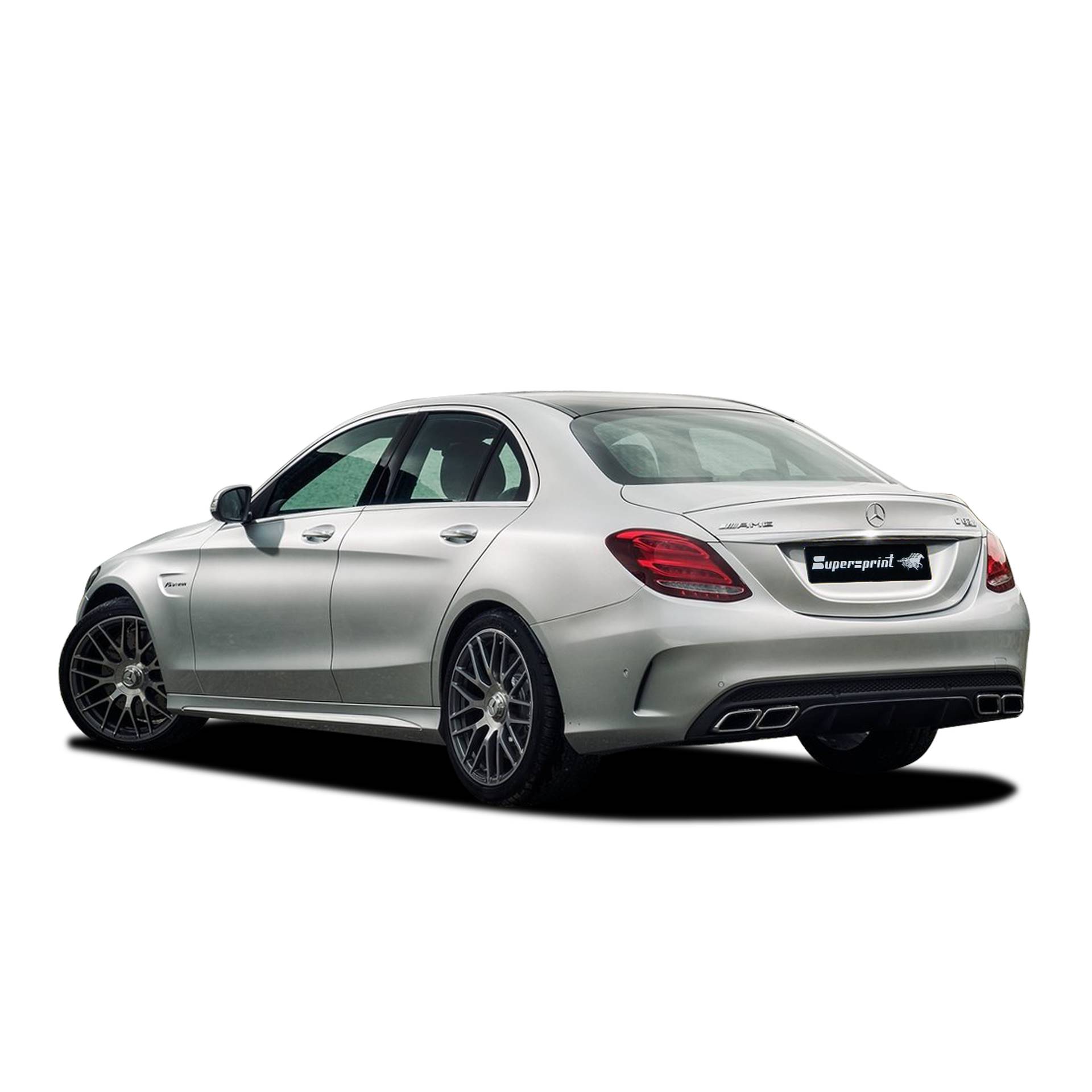 Neue Supersprint Auspuff für MERCEDES W205 C63 AMG 4.0i V8 Bi-Turbo (476 PS) 2015 ->